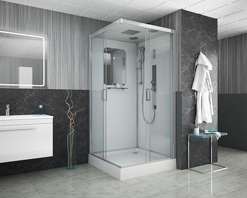 Душевая кабина Niagara Premium NG-6001-01GQ (900х900х2100) низкий поддон (16 см) стекло прозрачное 60010114GQ Душевая кабина Niagara Premium NG-6001-01GQ (900х900х2100) низкий поддон (16 см) стекло прозрачное 60010114GQ