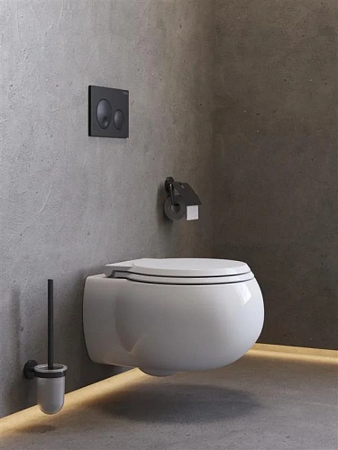 Унитаз подвесной CEZARES GRANDE CZR-308-TH-TOR/SC безободковый с сиденьем и смывом TORNADO Унитаз подвесной CEZARES GRANDE CZR-308-TH-TOR/SC безободковый с сиденьем и смывом TORNADO