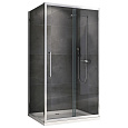 Детальная картинка товара «душевой уголок abber schwarzer diamant ag30160h-s50 160x50 см универсальный, профиль хром, стекло прозрачное»