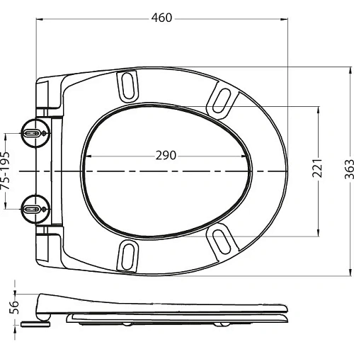 Крышка-сиденье BelBagno Alpha BB2177SC Крышка-сиденье BelBagno Alpha BB2177SC
