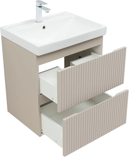 Тумба под раковину Aquanet Джейн Flat 60 00343975 бежевый Тумба под раковину Aquanet Джейн Flat 60 00343975 бежевый