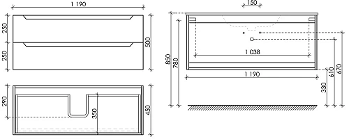 Тумба под раковину Sancos Norma 2.0 NR2.0120-1W белый Тумба под раковину Sancos Norma 2.0 NR2.0120-1W белый
