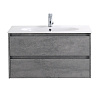 Картинка анонса товара «тумба под раковину belbagno kraft-1000-2c-so-cg cemento grigio подвесная 1000x460»