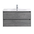 Детальная картинка товара «тумба под раковину belbagno kraft-800-2c-so-cg cemento grigio подвесная 800x460»