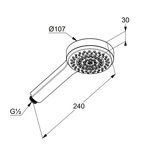 Душевая лейка Kludi DIVE 6981039-00 черный матовый Душевая лейка Kludi DIVE 6981039-00 черный матовый