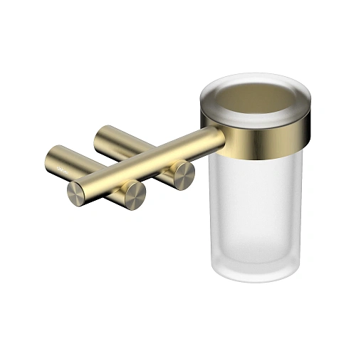 Стакан для зубных щеток с держателем ABBER Osten 316 AA1860BG золото брашированное Стакан для зубных щеток с держателем ABBER Osten 316 AA1860BG золото брашированное