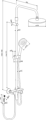 Душевая система STWORKI Хаммель by Damixa Хаммель HFXAM77000 хром 573580 Душевая система STWORKI Хаммель by Damixa Хаммель HFXAM77000 хром 573580