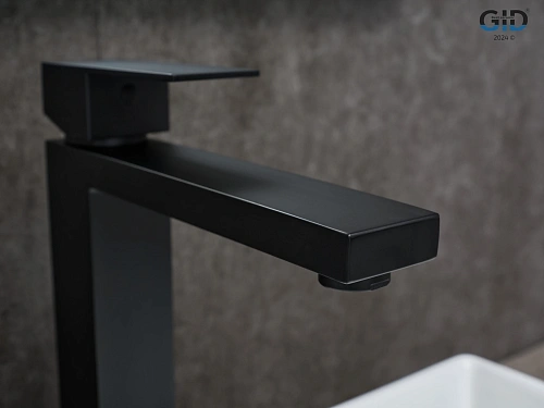 Смеситель для раковины Gid Anchel SS979-BM-D SS979BMD черный матовый Смеситель для раковины Gid Anchel SS979-BM-D SS979BMD черный матовый