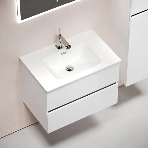 Тумба под раковину Sancos Urban UR70W 690х450х550 белый глянец, подвесная Тумба под раковину Sancos Urban UR70W 690х450х550 белый глянец, подвесная