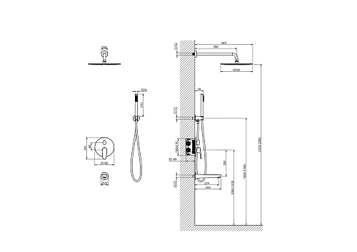 Душевая система Aquatek БЕТТА AQ1173CR Хром Душевая система Aquatek БЕТТА AQ1173CR Хром