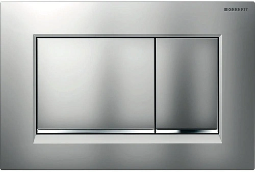 Клавиша смыва Geberit 115.883.JQ.1 Sigma 30 (не остаются отпечатки пальцев) хром матовый/вставка хром Клавиша смыва Geberit 115.883.JQ.1 Sigma 30 (не остаются отпечатки пальцев) хром матовый/вставка хром