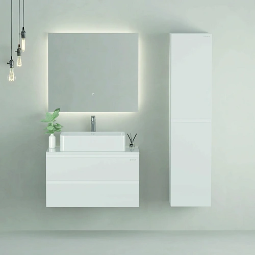 Тумба под раковину Onika Алеста 80 см 108065 подвесная, белая (для накладной) Тумба под раковину Onika Алеста 80 см 108065 подвесная, белая (для накладной)