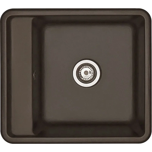 Кухонная мойка Aquaton Беллис 57 1A724932BS280 из литого мрамора, кофе Кухонная мойка Aquaton Беллис 57 1A724932BS280 из литого мрамора, кофе