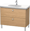 Картинка анонса товара «тумба под раковину duravit brioso br442701052 напольная 102 см европейский дуб»