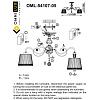 Люстра потолочная Omnilux Campovaglio OML-54107-05 Люстра потолочная Omnilux Campovaglio OML-54107-05