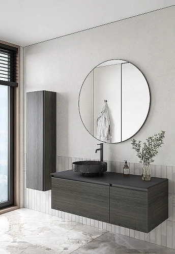 Тумба под раковину Armadi Art QUATRO 2 120см (80+40) OAK ANTHRACITE профиль ANTHRACITE 790-M2-120-OA-A Тумба под раковину Armadi Art QUATRO 2 120см (80+40) OAK ANTHRACITE профиль ANTHRACITE 790-M2-120-OA-A