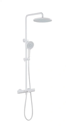 Душевая система ABBER Thermostat AF8516FWL с термостатом и изливом, белый матовый Душевая система ABBER Thermostat AF8516FWL с термостатом и изливом, белый матовый