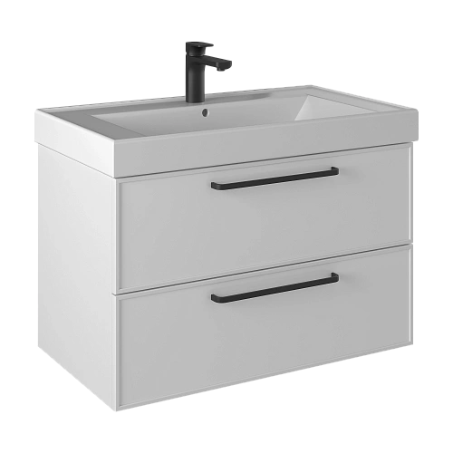 Тумба под раковину PRATO Кватро 80 см 246 03-18080-19 00 БЕЛ Тумба под раковину PRATO Кватро 80 см 246 03-18080-19 00 БЕЛ