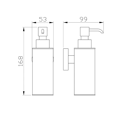 Дозатор жидкого мыла Wonzon & Woghand хром (WW-8132) Дозатор жидкого мыла Wonzon & Woghand хром (WW-8132)