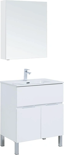 Комплект мебели Aquanet Алвита new 70 00306170 напольная белый матовый Комплект мебели Aquanet Алвита new 70 00306170 напольная белый матовый