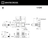 Скрытая часть смесителя WHITECROSS Y1243 1-Y1243 на 3 потребителя Скрытая часть смесителя WHITECROSS Y1243 1-Y1243 на 3 потребителя