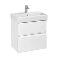 Тумба под раковину Roca Oleta 60 белый матовый, 2 ящика, A857639501 Тумба под раковину Roca Oleta 60 белый матовый, 2 ящика, A857639501