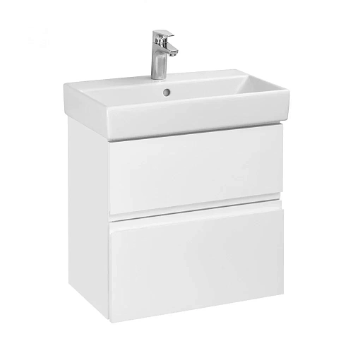 Тумба под раковину Roca Oleta 60 белый матовый, 2 ящика, A857639501 Тумба под раковину Roca Oleta 60 белый матовый, 2 ящика, A857639501