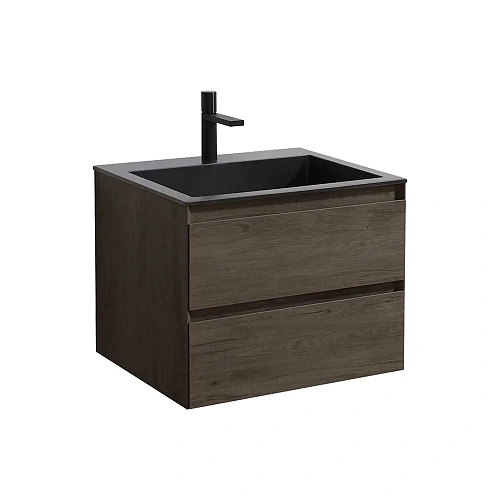 Тумба под раковину Vincea Luka 600 подвесная, 2 выкатных ящика soft-close, R.Oak VMC-2L600RO Тумба под раковину Vincea Luka 600 подвесная, 2 выкатных ящика soft-close, R.Oak VMC-2L600RO