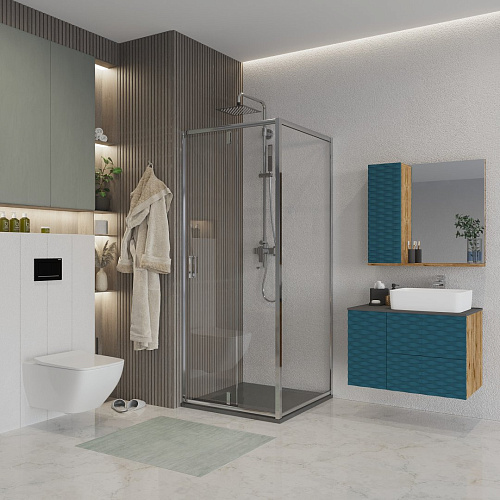 Душевой уголок Niagara Nova NG-63-8A-A90 (80x90x195) прямоугольная, дверь распашная Душевой уголок Niagara Nova NG-63-8A-A90 (80x90x195) прямоугольная, дверь распашная