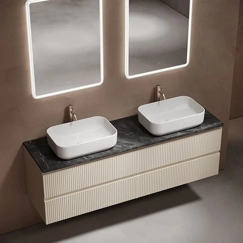 Столешница Sancos Black Sky TT160A1X из керамогранита 1600х460 c отверстием под смеситель Столешница Sancos Black Sky TT160A1X из керамогранита 1600х460 c отверстием под смеситель