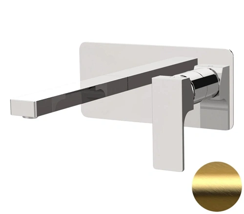 Смеситель для раковины Remer Absolute AU15BG, золото брашированное Смеситель для раковины Remer Absolute AU15BG, золото брашированное