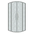Душевой уголок GROSSMAN Cosmo 301.K33.02.9090.10.02 (90x90x195) полукруг,раздвижная,хром,стекло шиншилла Душевой уголок GROSSMAN Cosmo 301.K33.02.9090.10.02 (90x90x195) полукруг,раздвижная,хром,стекло шиншилла