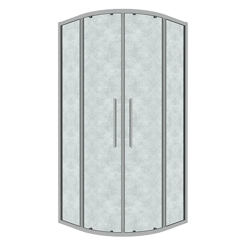 Душевой уголок GROSSMAN Cosmo 301.K33.02.9090.10.02 (90x90x195) полукруг,раздвижная,хром,стекло шиншилла Душевой уголок GROSSMAN Cosmo 301.K33.02.9090.10.02 (90x90x195) полукруг,раздвижная,хром,стекло шиншилла