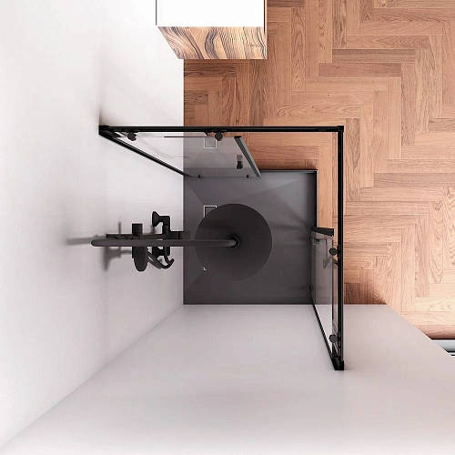 Душевой уголок AM.PM Sunny W87G-403-8080-BТ 80x80 черный, стекло прозрачное Душевой уголок AM.PM Sunny W87G-403-8080-BТ 80x80 черный, стекло прозрачное