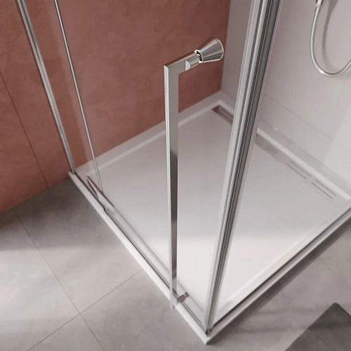 Душевой уголок CEZARES LINER-A-1-90-C-Cr-L 90x90см стекло прозрачное, профиль хром Душевой уголок CEZARES LINER-A-1-90-C-Cr-L 90x90см стекло прозрачное, профиль хром