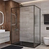 Душевой уголок CEZARES LUX-AH-FS-11-130/80-C-GM 130x80 см, профиль оружейная сталь, стекло прозрачное Душевой уголок CEZARES LUX-AH-FS-11-130/80-C-GM 130x80 см, профиль оружейная сталь, стекло прозрачное