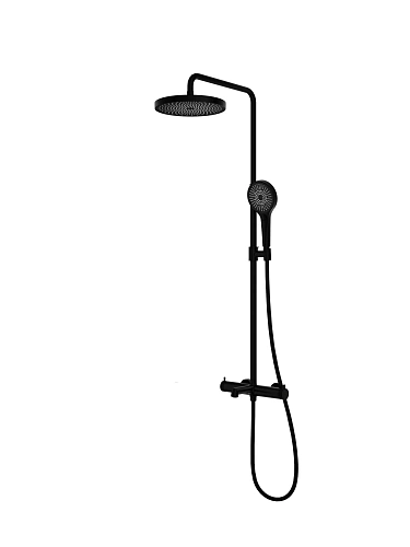 Душевая система Vincea Rim VSFS-2RM1MB с изливом, черный матовый Душевая система Vincea Rim VSFS-2RM1MB с изливом, черный матовый