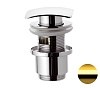 Картинка анонса товара «донный клапан remer 905scc2114do с переливом, золото глянцевое»