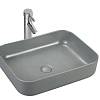 Раковина Sintesi SIN-LVB-APP-409GM_SIN-VF-40GM накладная серая матовая+выпуск клик-клак, серый матовый Раковина Sintesi SIN-LVB-APP-409GM_SIN-VF-40GM накладная серая матовая+выпуск клик-клак, серый матовый