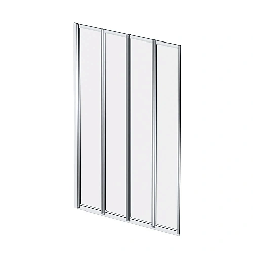 Шторка на ванну AM.PM Like W80BS-100-140CT 100х140 поворотно-складная, хром, стекло прозрачное Шторка на ванну AM.PM Like W80BS-100-140CT 100х140 поворотно-складная, хром, стекло прозрачное