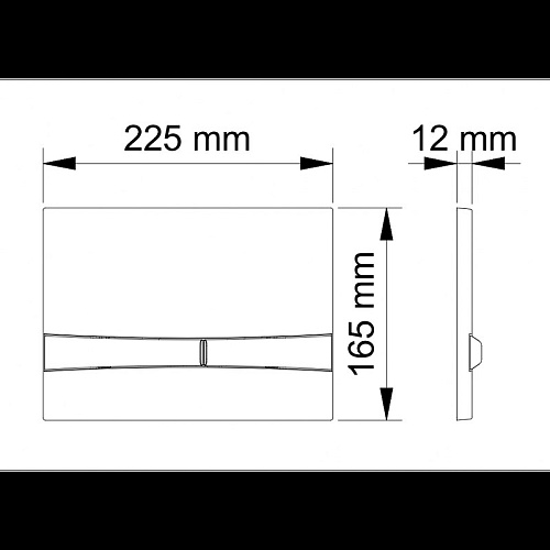 Клавиша смыва BERGES NOVUM F8 040058 Клавиша смыва BERGES NOVUM F8 040058