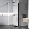 Душевая перегородка Vincea Walk-In VSW-1HP900FLB, 900x2000, черный матовый, стекло рифленое Душевая перегородка Vincea Walk-In VSW-1HP900FLB, 900x2000, черный матовый, стекло рифленое