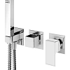 Смеситель для ванны CEZARES PORTA-VDM2-01 встраиваемый с ручным душем, на 3 вывода, хром Смеситель для ванны CEZARES PORTA-VDM2-01 встраиваемый с ручным душем, на 3 вывода, хром