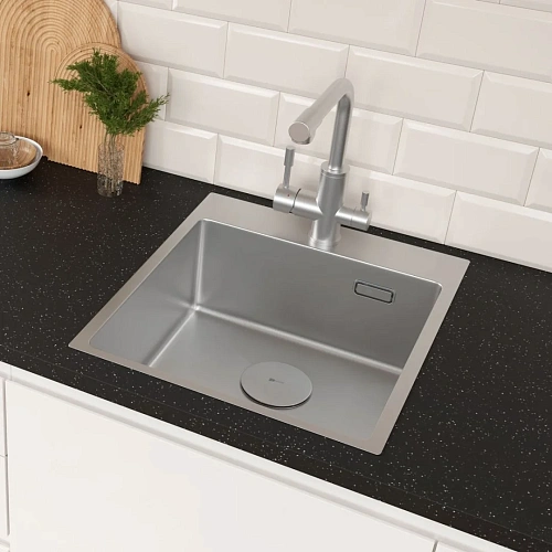 Кухонная мойка Lemark JANGA 440 из нержавеющей стали, сталь 9937101 Кухонная мойка Lemark JANGA 440 из нержавеющей стали, сталь 9937101