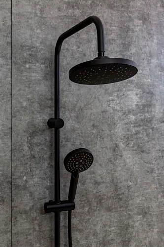 Душевая система Orange O-Shower OW02b черный матовый Душевая система Orange O-Shower OW02b черный матовый