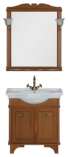 Тумба под раковину Aquanet Николь 80 орех 00180511 Тумба под раковину Aquanet Николь 80 орех 00180511