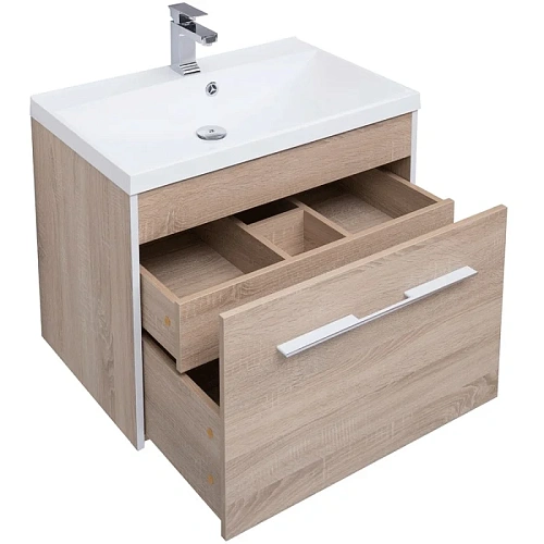 Комплект мебели Aquanet Августа 75 дуб сонома 00225247 Комплект мебели Aquanet Августа 75 дуб сонома 00225247