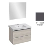 Комплект мебели 80 см Jacob Delafon Odeon Up , серый антрацит меламин, 2 выдвижных ящика, 1 съемный E4796-00+EB1098-NF+EB895-N14