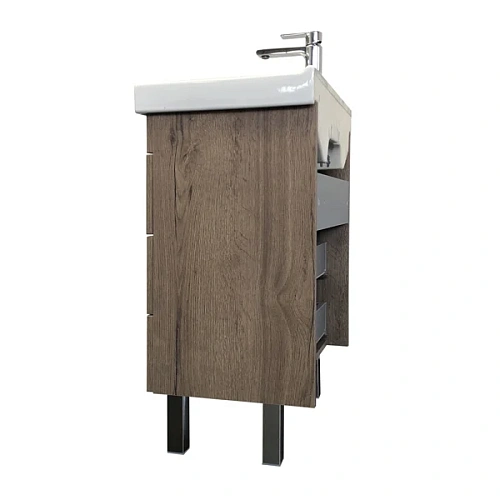 Тумба с раковиной Comforty Никосия 60Н 00-00008852 дуб темный раковина Fest 60 F01 Тумба с раковиной Comforty Никосия 60Н 00-00008852 дуб темный раковина Fest 60 F01