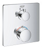 Картинка анонса товара «смеситель для ванны grohe grohtherm с переключателем на 2 положения ванна-душ, квадратная розетка, т 24080000»
